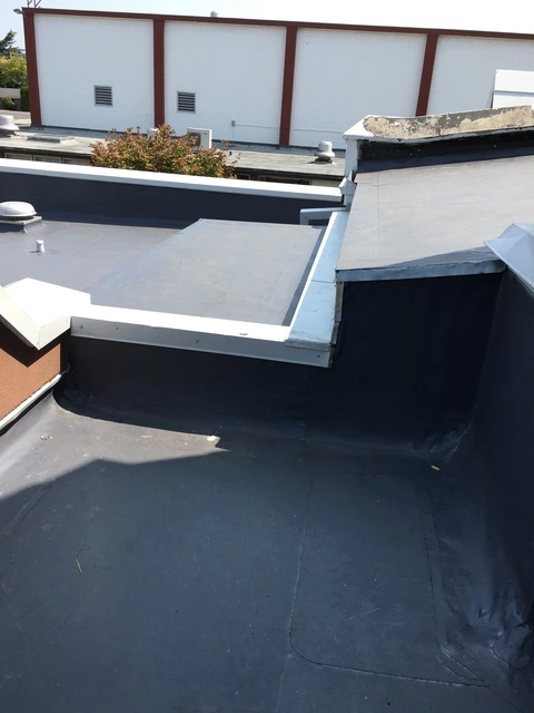 Flat roof installation