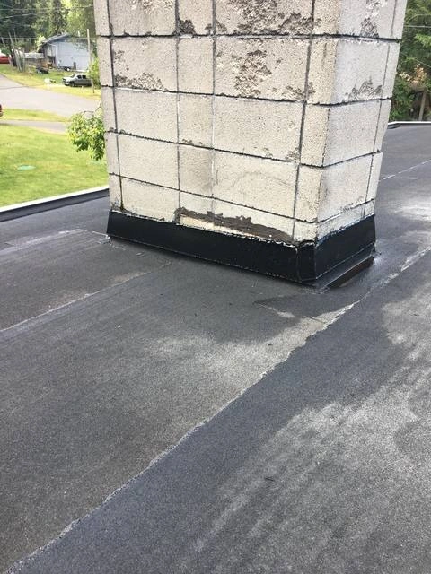 Flat roof installation