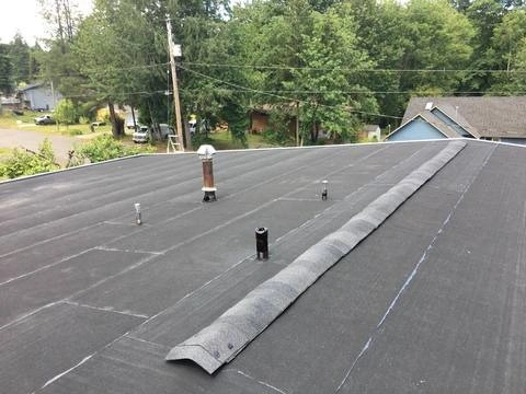 Flat roof installation