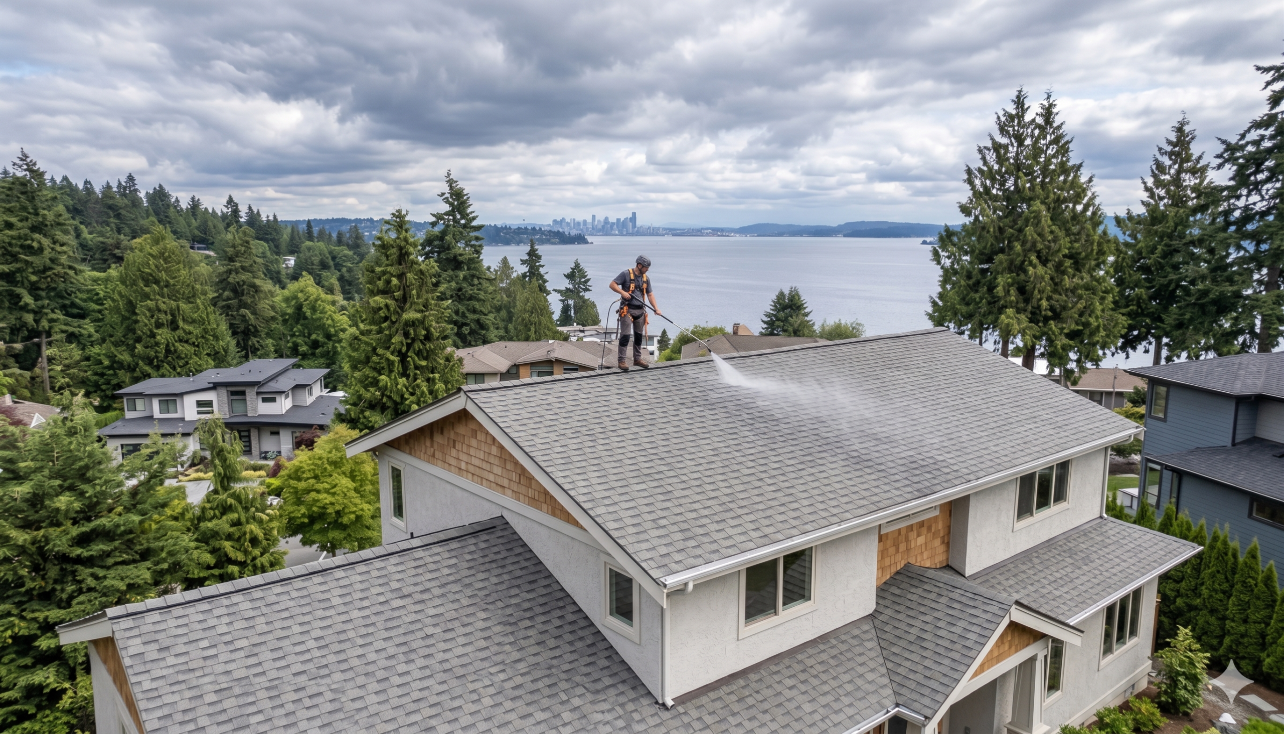 Roof cleaning Kirkland WA